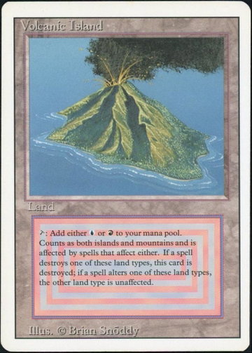 Magic The Gathering Volcanic Island Revised Edition