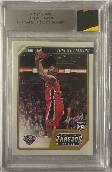 2019 Panini Threads Zion Williamson #78 Jersey Card