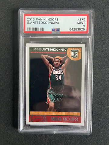 2013 Panini Hoops Giannis Antetokounmpo Rookie #275 - PSA 9 MINT (64253925)