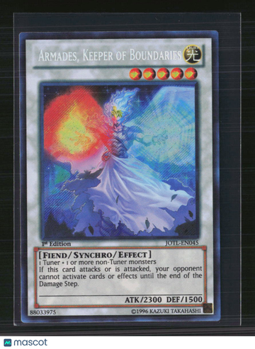 2013 Konami Yu-Gi-Oh! Judgment of the Light Armades, Keeper of Boundaries Ultimate Rare Effect Synchro 1st Edition