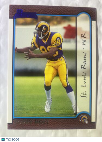 1999 Bowman Blue Foil Rookie Torry Holt #174 RC ST LOUIS RAMS Future HOF