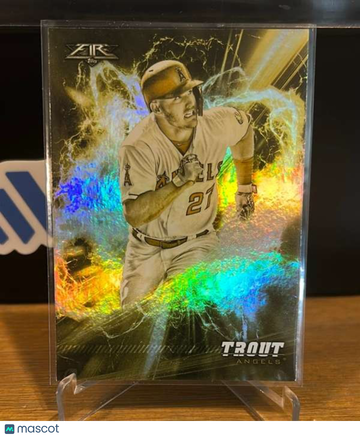 2018 Topps Fire - Speed Demons Gold Minted Mike Trout #SD-7