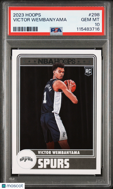2023 Panini NBA Hoops Victor Wembanyama #298 PSA 10
