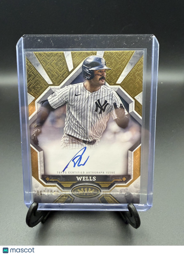 2025 Topps Tier One Austin Wells #BOA-AW Break Out Autographs SN AU