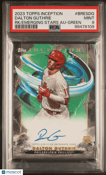 2023 Inception Dalton Guthrie #BRES-DG Inception PSA 9 Topps