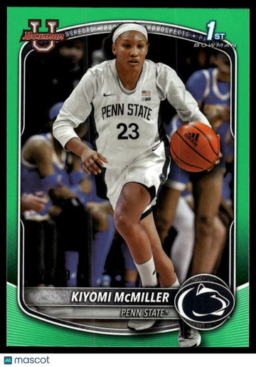 2025-26 Bowman Kiyomi McMiller #BPP-25 Prospects Green Border SN