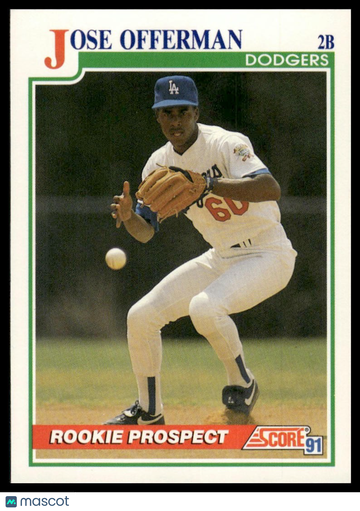 1991 Score Jose Offerman #343
