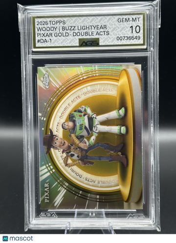 2025 Topps Chrome Disney 100 Pixar Gold Double Acts #DA-1 10