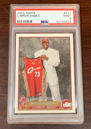 2003 Topps Lebron James PSA 9