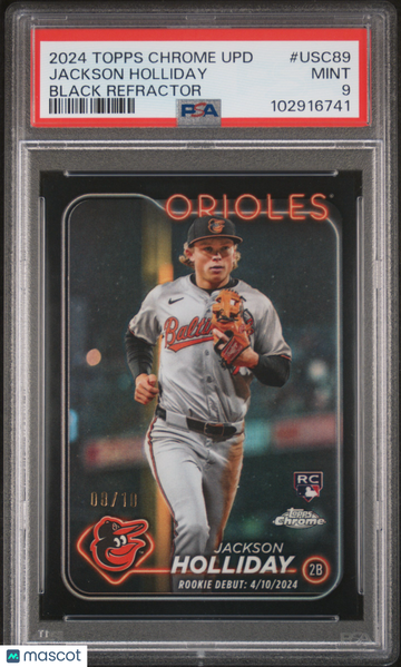 2024 Topps Chrome Update Jackson Holliday #USC89 Black Refractor PSA 9