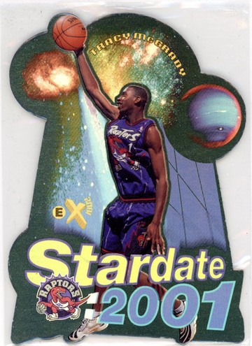 1997-98 SKYBOX EX 2001 TRACY MCGRADY STARDATE 2001 DIE-CUT - Good Condition!