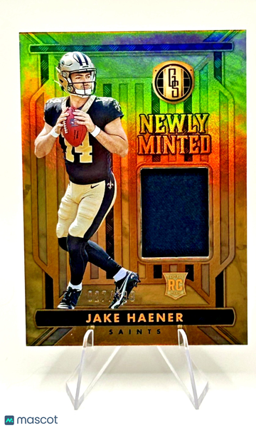 2023 Panini Gold Standard Jake Haener Saints #NM-13 Base Rookie Memorabilia Insert Panini Authentic