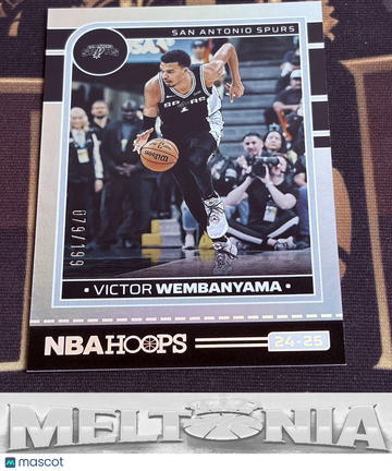 2024-25 Hoops Victor Wembanyama #165 Silver SN