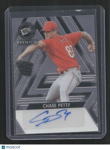 2024 Press Pass Premium Baseball Chase Petty #BA-CP1 SN,AU,/199