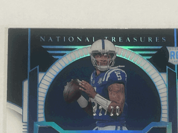 2023 Panini National Treasures Anthony Richardson Indianapolis Colts Autographed Rookie Memorabilia Trading Card #157