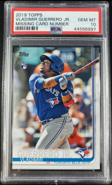 2019 Topps Series 2 Vladimir Guerrero Jr No Number PSA 10