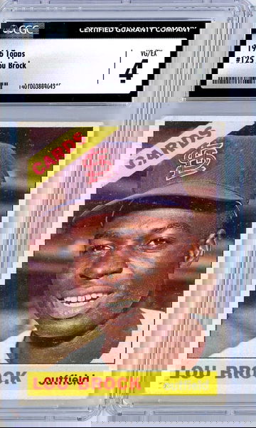 1966 Topps Lou Brock #125 CGC 4 P1347