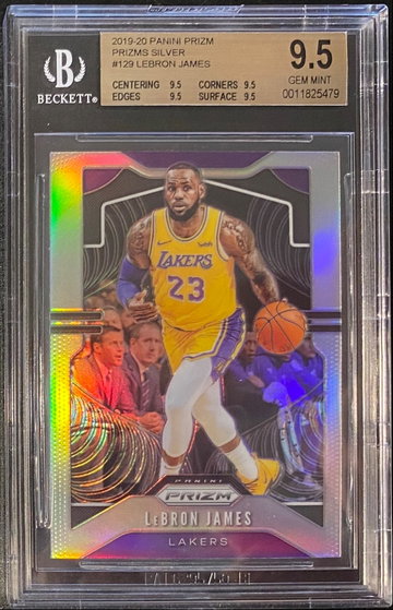 2019-20 Prizm Silver Lebron James BGS 9.5 True Gem 
