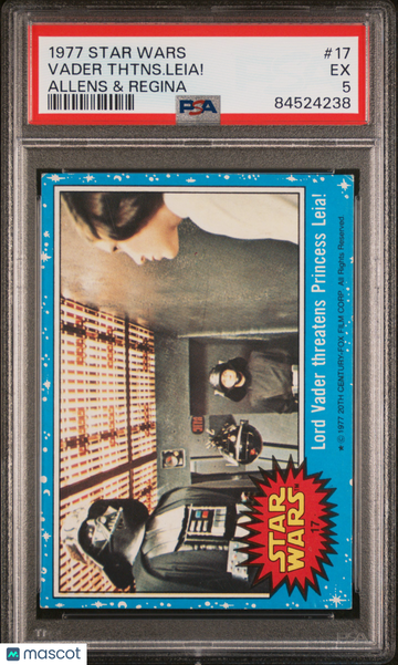 1977 Star Wars Allens & Regina Vader Thtns. Leia! #17 PSA 5