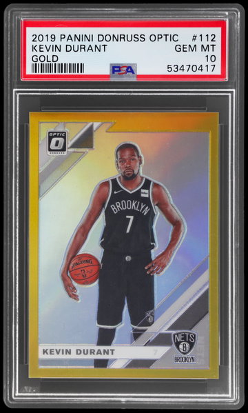 2019 Donruss Optic Kevin Durant Gold PSA 10