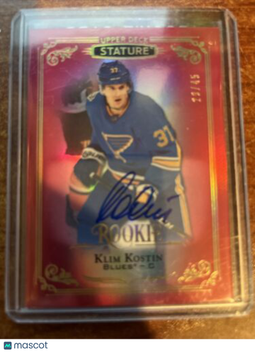 2019-20 Upper Deck Stature Klim Kostin #107 Rookie