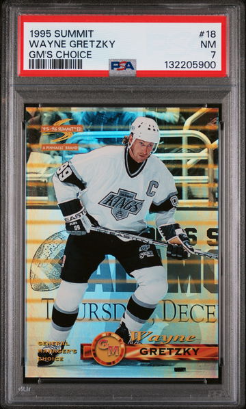 1995 Summit Gm's Choice Wayne Gretzky #18 PSA 7