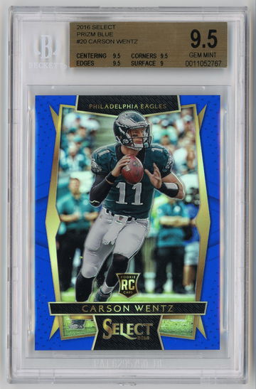 2016 Select Prizm Blue /149 Carson Wentz BGS 9.5 *******SALE PRICE*******