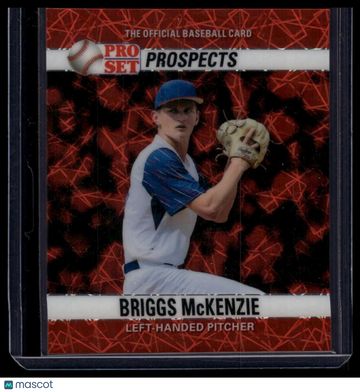 2026 Pro Set Metal - 1990 Pro Set Base Mini Lazer Red Briggs McKenzie #90M-28 SN