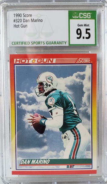 1990 Score Hot Gun Dan Marino #320 CSG 9.5