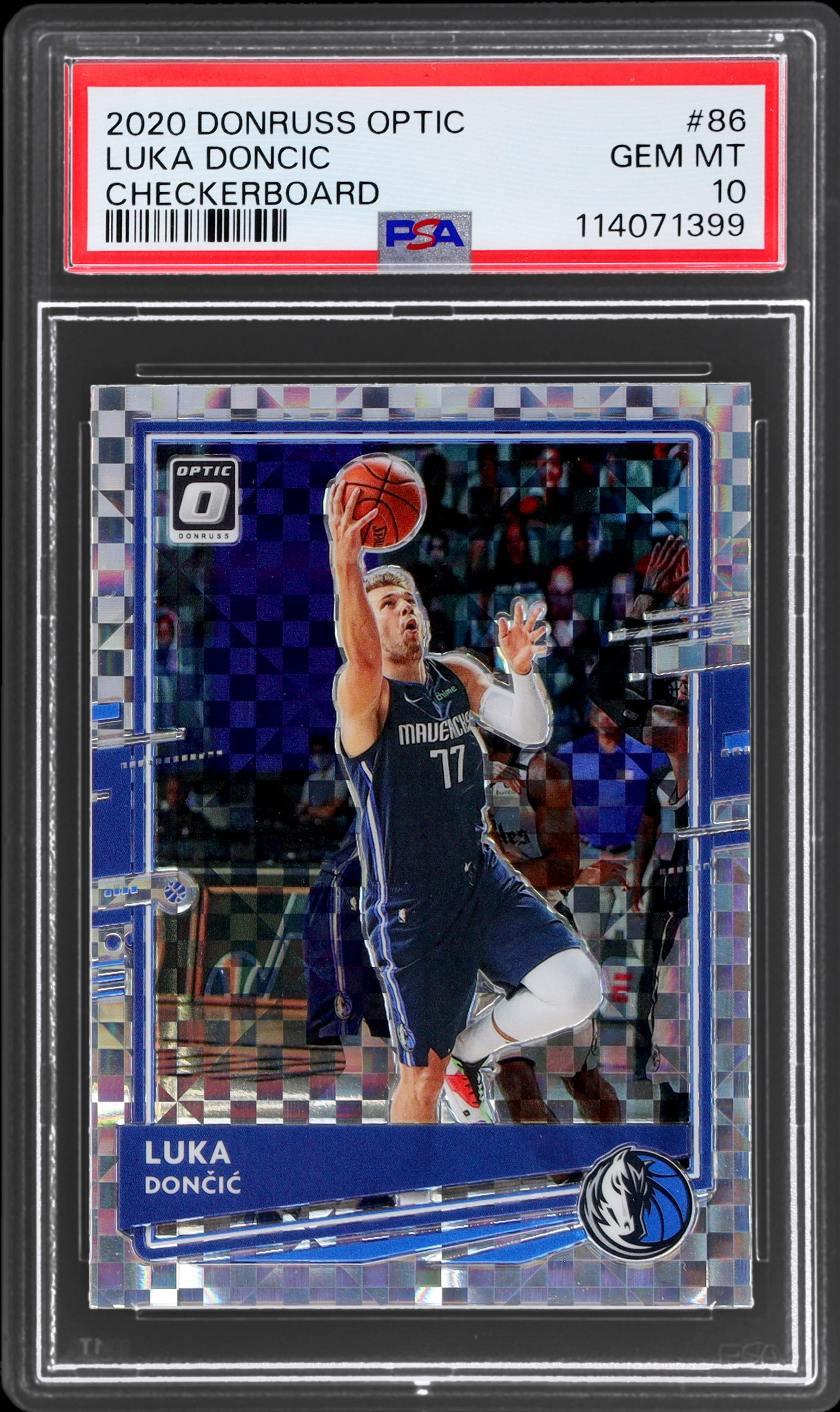 2020 Panini Donruss Optic Luka Doncic Checkerboard PSA 10 | MySlabs