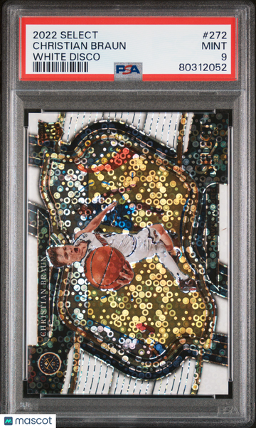 2022 Panini Select Christian Braun #272 White Disco PSA 9