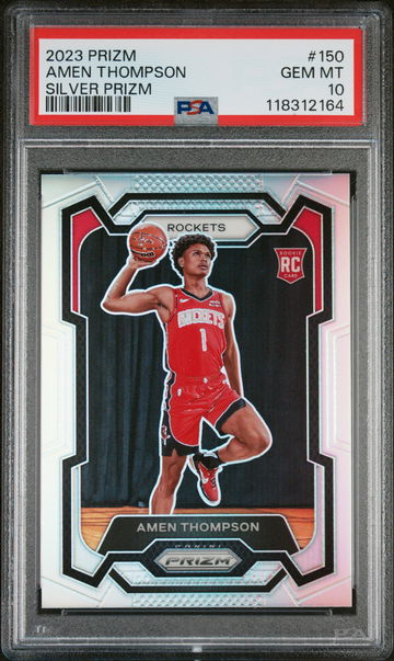2023 Panini Prizm Silver Prizm Amen Thompson #150 PSA 10
