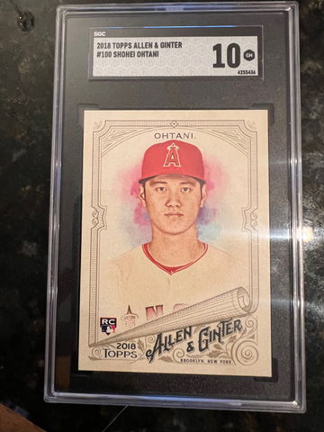 2018 Topps Allen & Gunter Shohei Ohtani SGC 10
