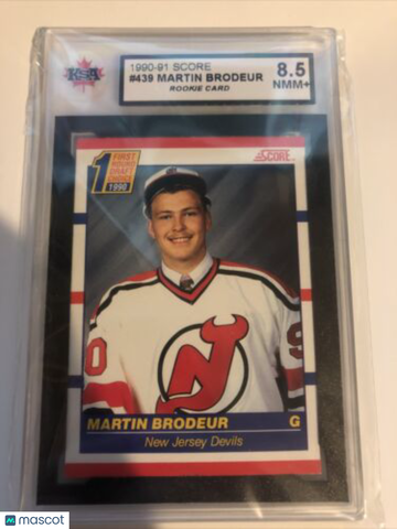 1990-91 Score Martin Brodeur #439 Rookie KSA 8.5