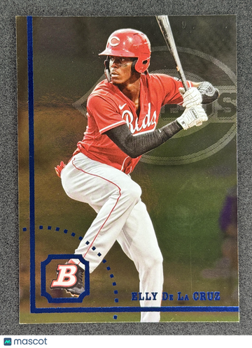 2022 Bowman Heritage Elly De La Cruz #94FV-ED Base Foil Variations Cincinnati Reds