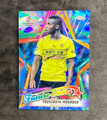 2021-22 Topps Chrome Sapphire UEFA Future Stars Youssoufa Moukoko