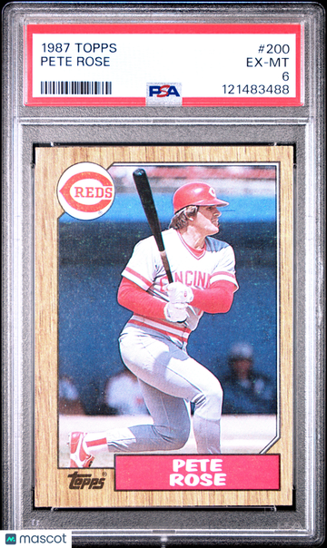1987 Topps Pete Rose #200 PSA 6