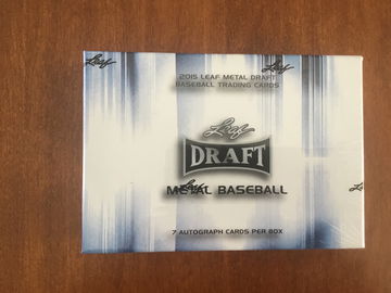 2015 leaf draft metal baseball hobby box