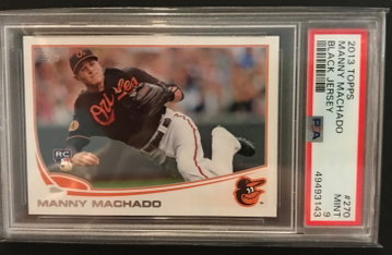 2013 Topps Manny Machado #270 Black SSP PSA 9
