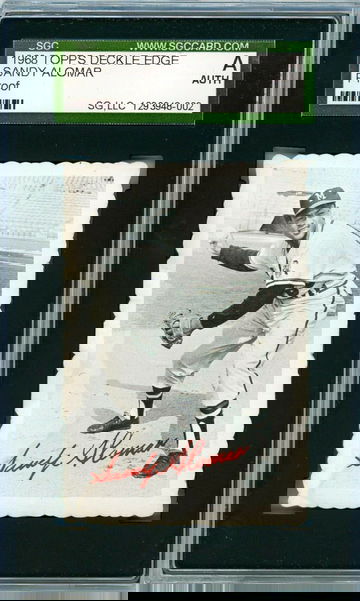 1968 Topps Deckle Edge Proof Sandy Alomar SGC Authentic P1270