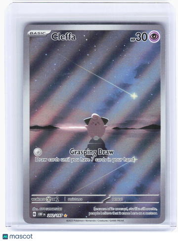 Obsidian Flames Cleffa Foil Illustration Rare #202/197
