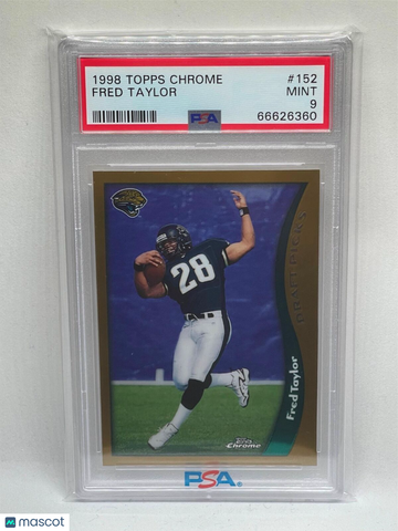 1998 Topps Chrome Fred Taylor #152 PSA 9