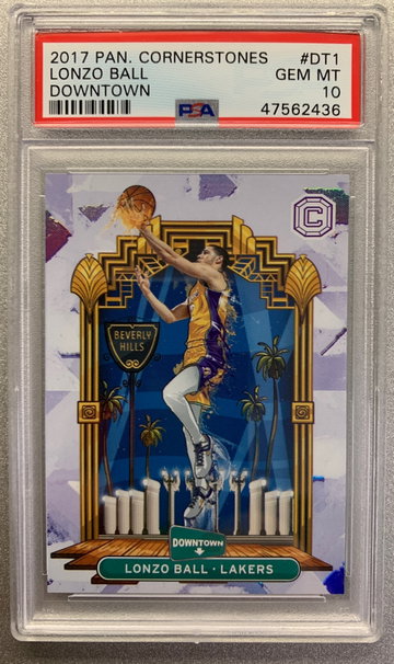 LONZO BALL DOWNTOWN ROOKIE CASE HIT PSA 10 GEM MINT 