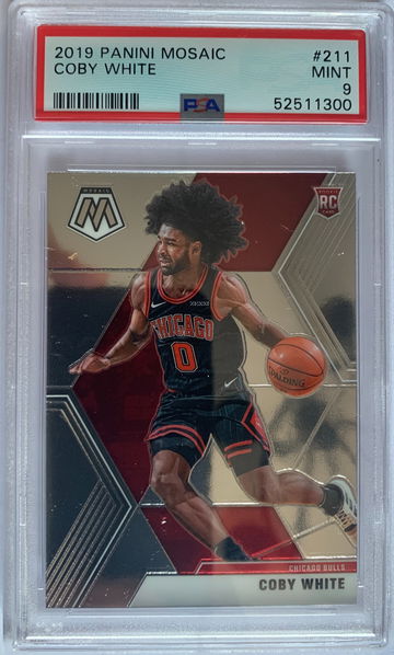 2019 Panini Mosaic Coby White PSA 9