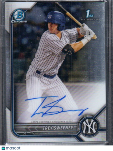 2022 Bowman Trey Sweeney #CPA-TS Chrome Prospects Autographs AU