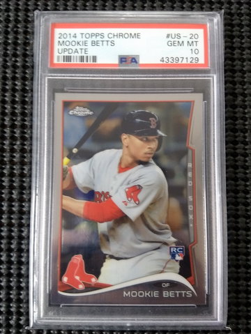 2014 Topps Update Chrome Mookie Betts 