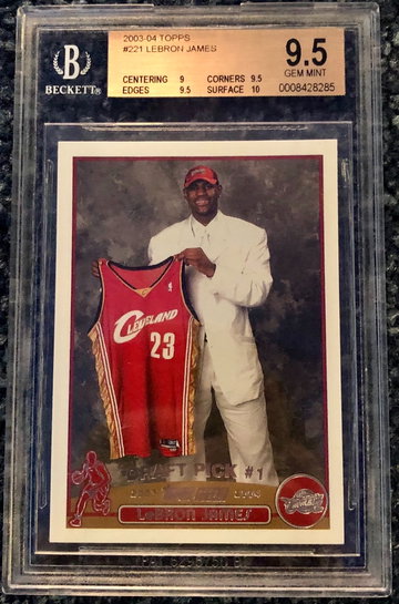 Lebron James 2003 Topps BGS 9.5 Rookie