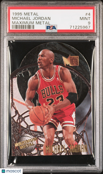 1995 Metal Maximum Metal Michael Jordan #4 PSA 9