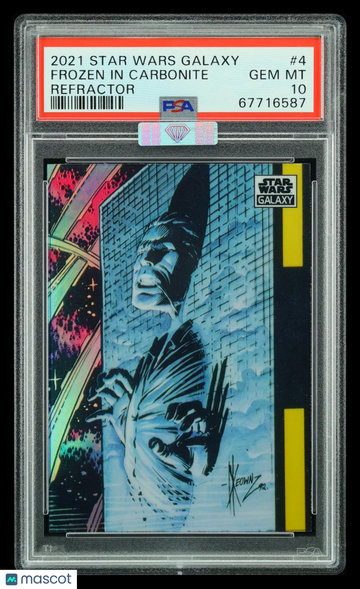 2021 Topps Chrome Star Wars Galaxy Frozen in Carbonite #4 Refractor MBA 10