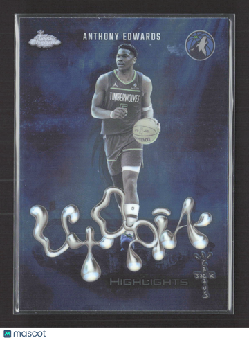 2026 Topps Chrome Utopia Highlights Anthony Edwards #UH-9